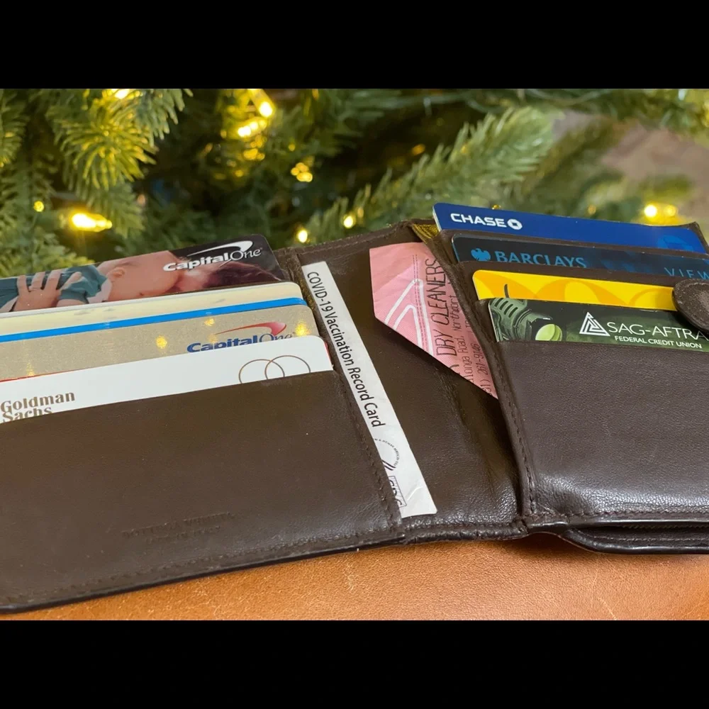 BOTTEGA VENETA - Intrecciato woven design -  French Organizer Zip/Bifold Wallet - Picture 9 of 16